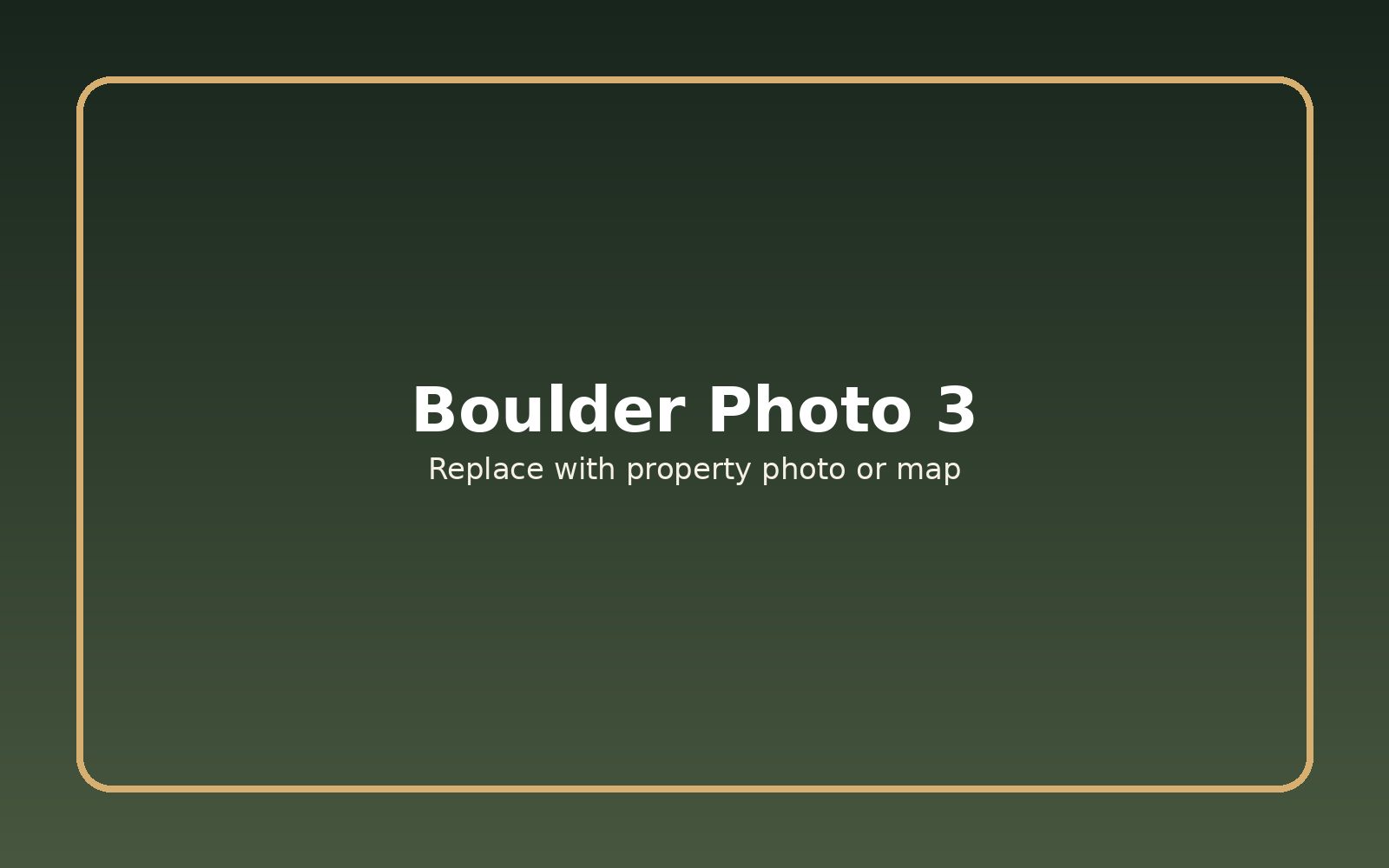 Boulder Mountain access or field area