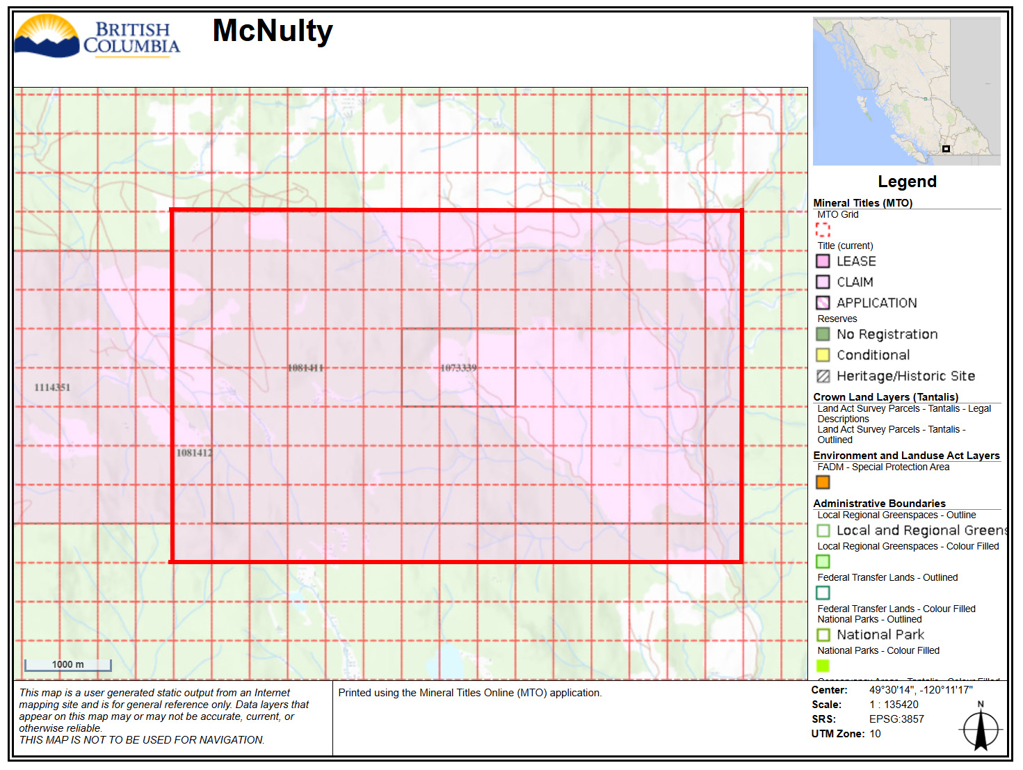 McNulty Property map